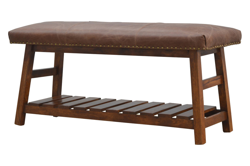 Artisan - Buffalo Hide Hallway Bench