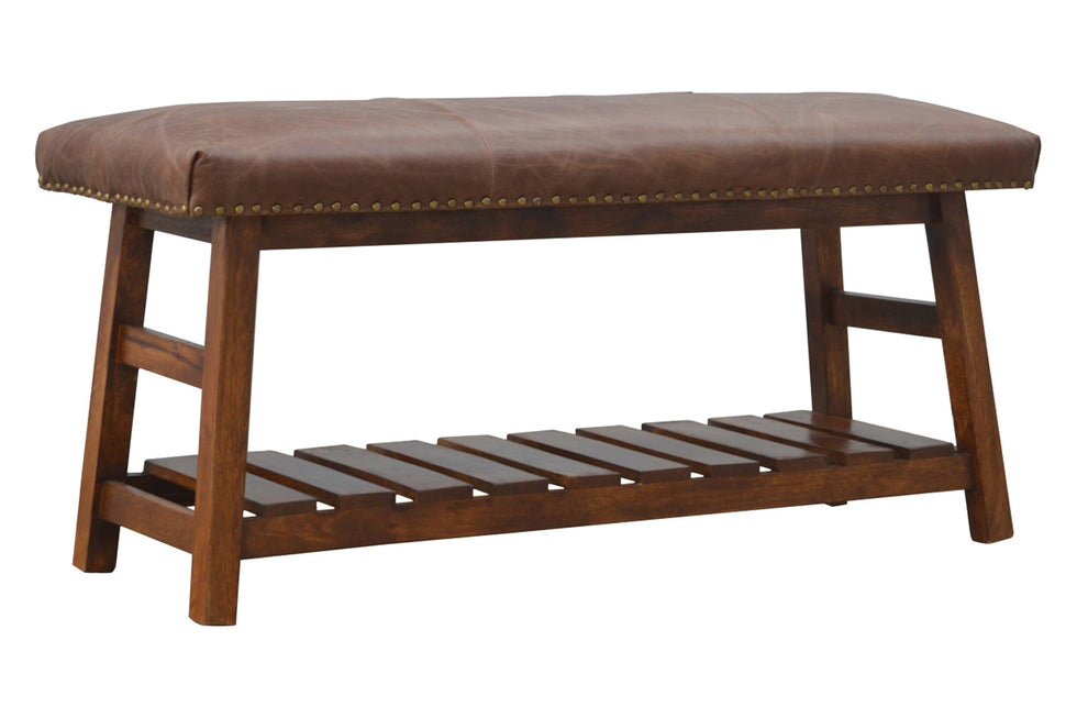 Artisan - Buffalo Hide Hallway Bench