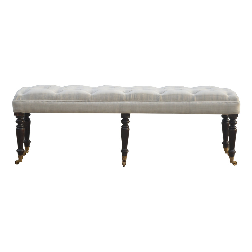 Artisan - Hallway Castor Bench in Mango Wood