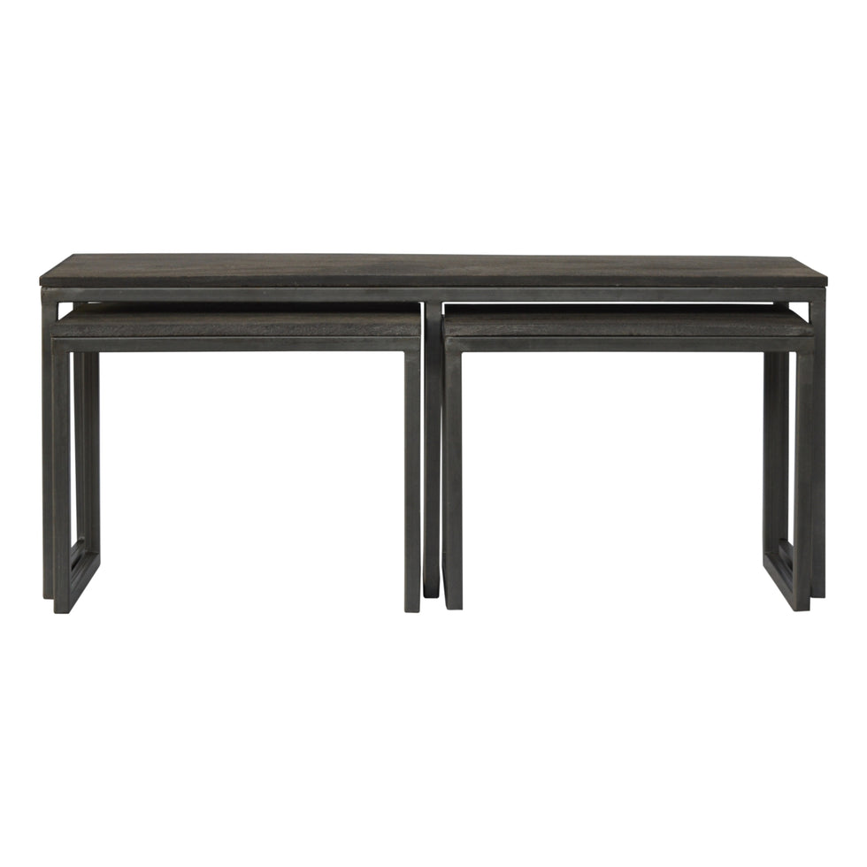 Artisan - Set of 3 Tables with Iron Base