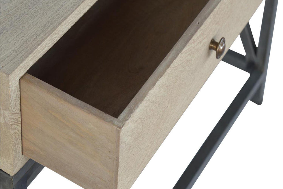 Artisan - Mango Wood Metal Base Console Table