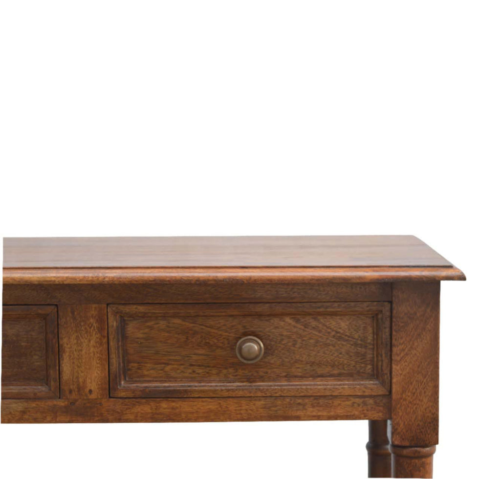Artisan - Hallway Console Table with 4 Drawers in Light Walnut