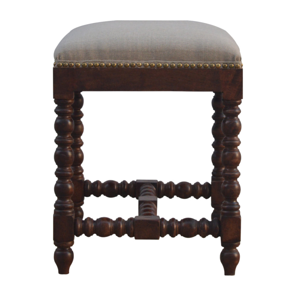 Artisan - Occasional Footstool in White, Linen