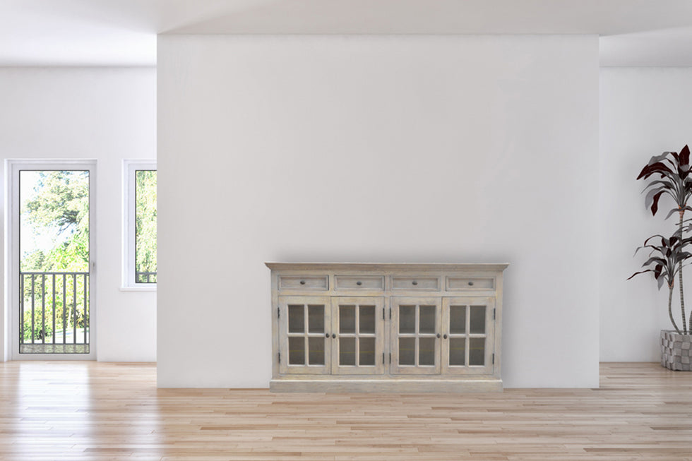 Artisan - Acid Wash Glazed Sideboard in Stone Wash