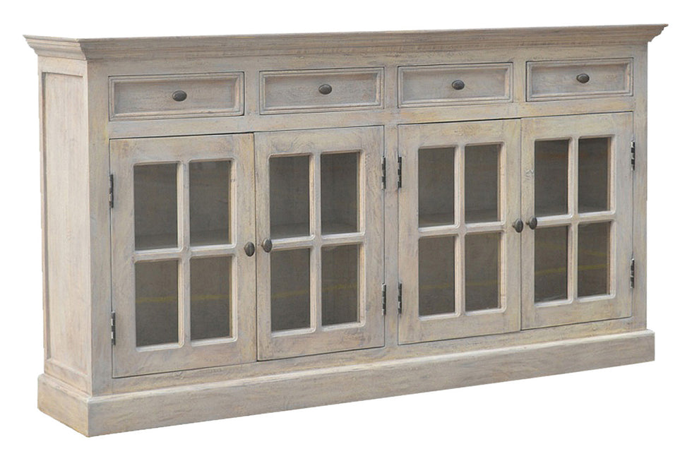Artisan - Acid Wash Glazed Sideboard in Stone Wash