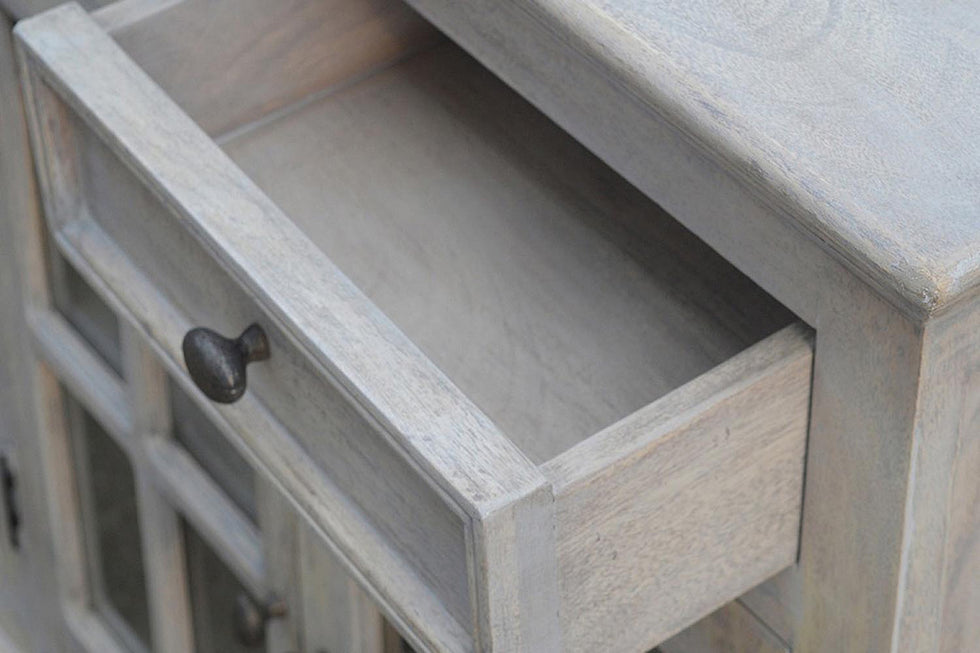 Artisan - Acid Wash Glazed Sideboard in Stone Wash
