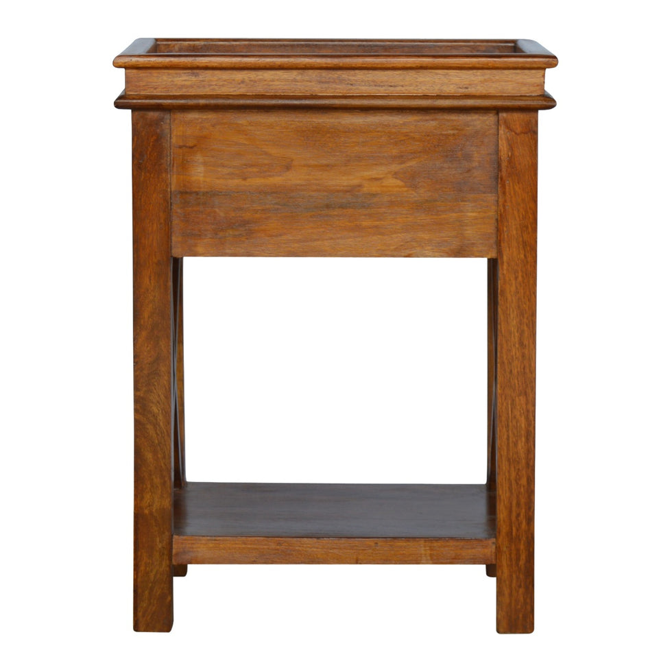 Artisan - Solid Criss-Cross End Table in Wood