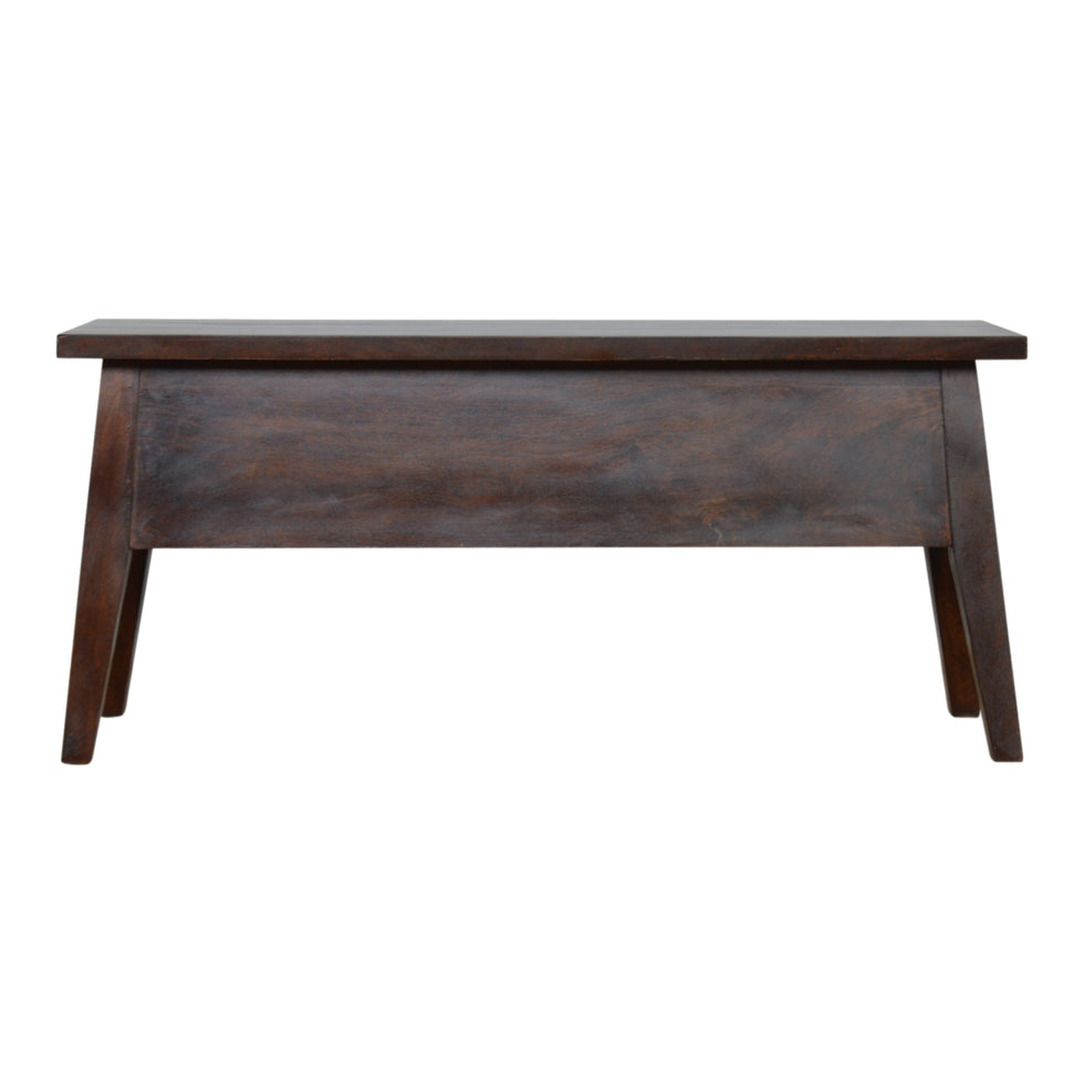 Artisan - Lid Up Storage Bench in Chestnut