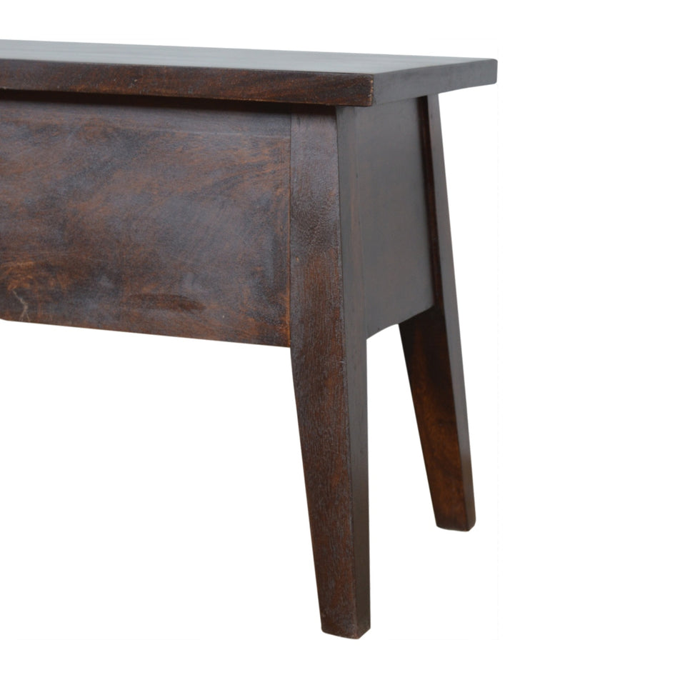 Artisan - Lid Up Storage Bench in Chestnut