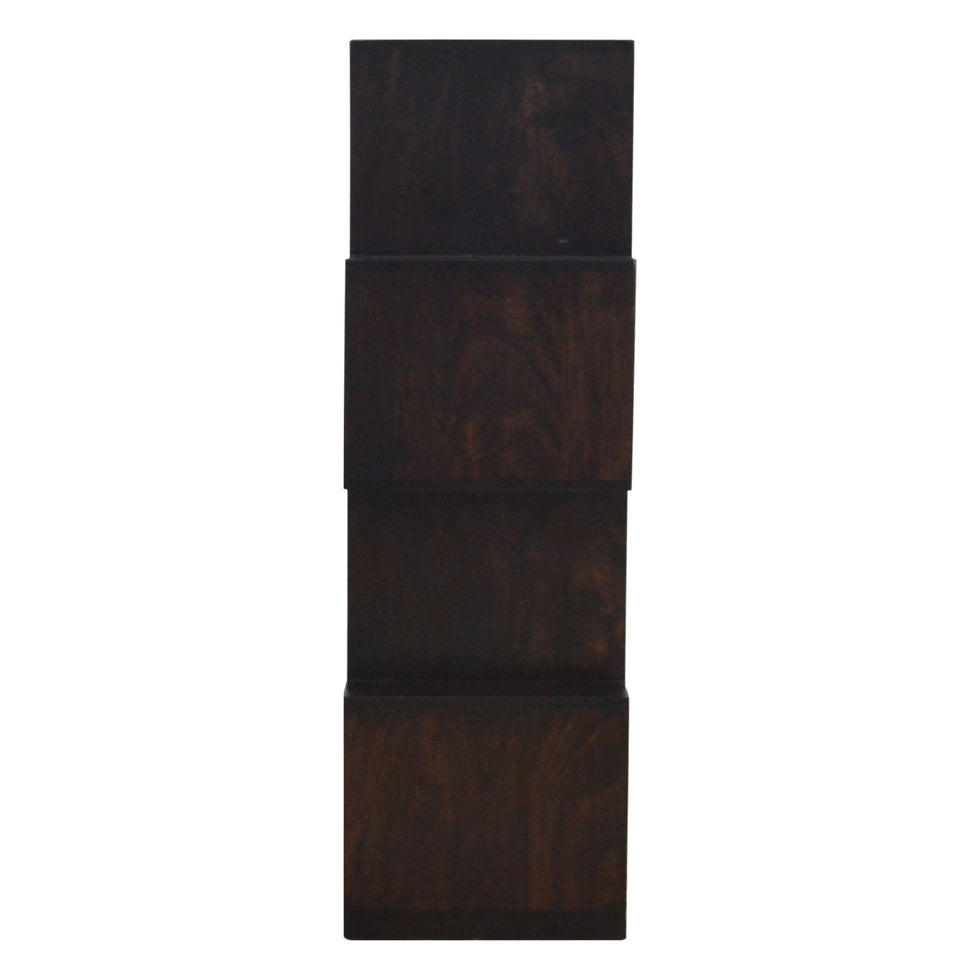 Artisan - Zig Zag Display Unit in Chestnut