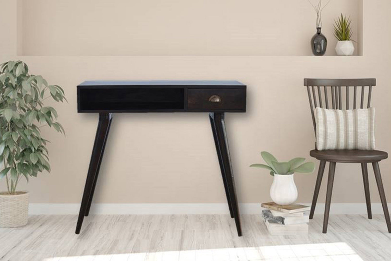 Artisan - Solid Wood Open Slot Writing Desk