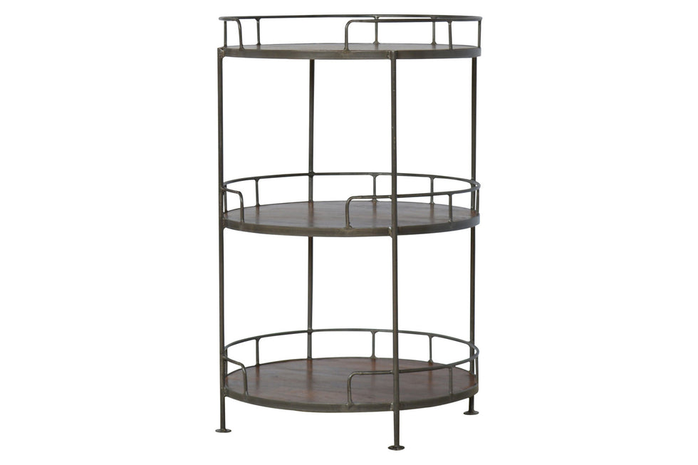 Artisan - Industrial Round Butler Tray Table