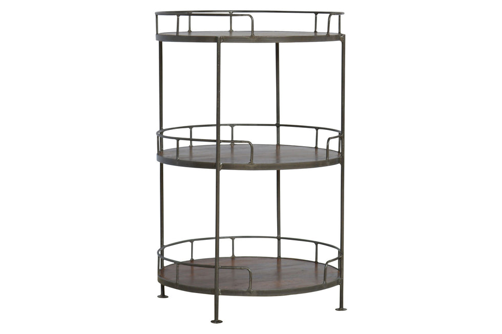 Artisan - Industrial Round Butler Tray Table