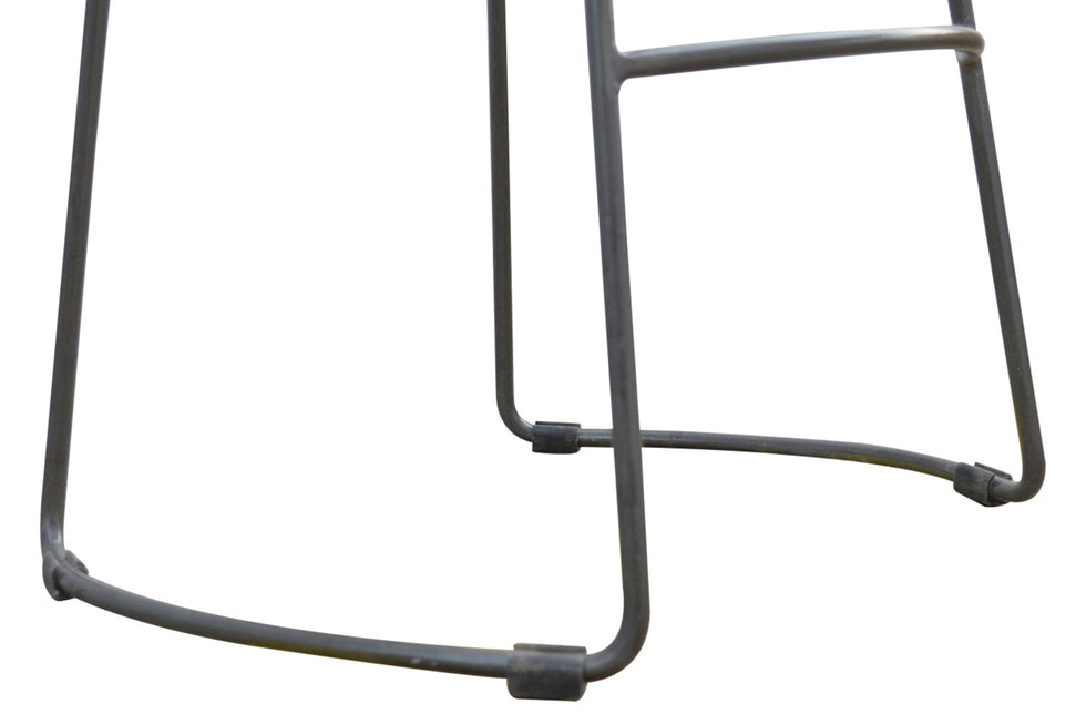 Artisan - Industrial Bar Stool with Chunky Wood Seat