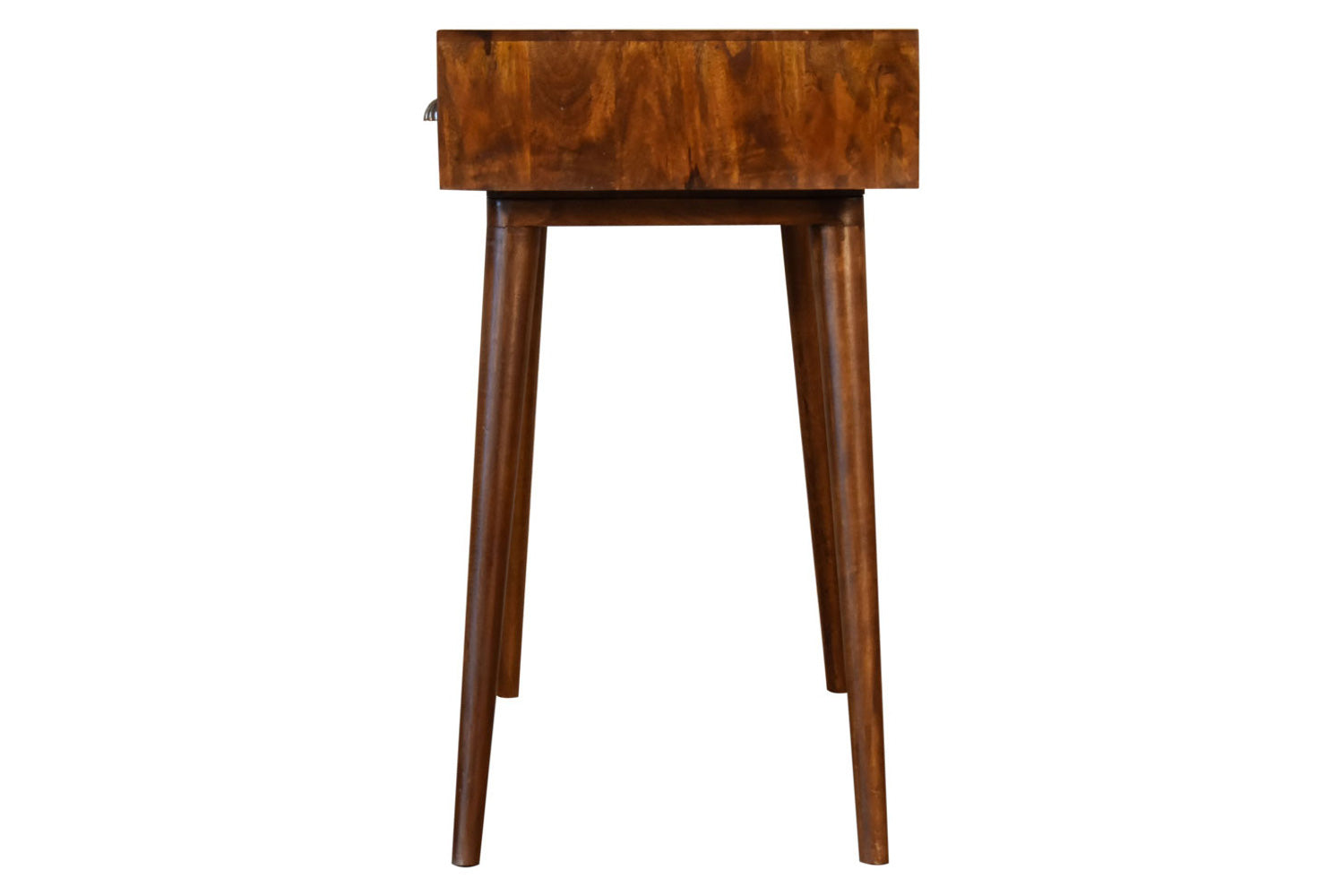 Artisan - Solid Wood Writing Desk with Open Slot in Chestnut