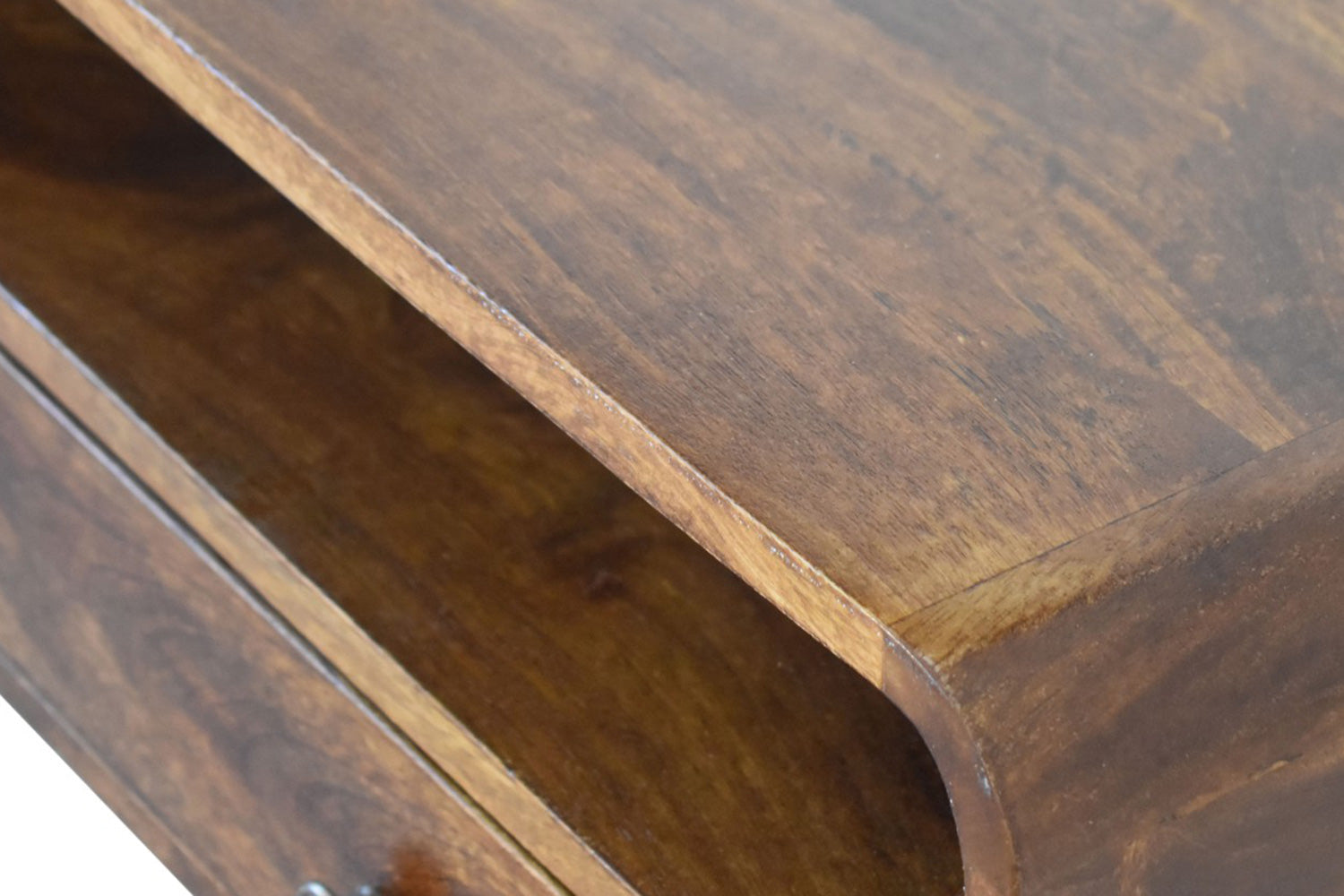 Artisan - U-Curved Console Table in Chestnut