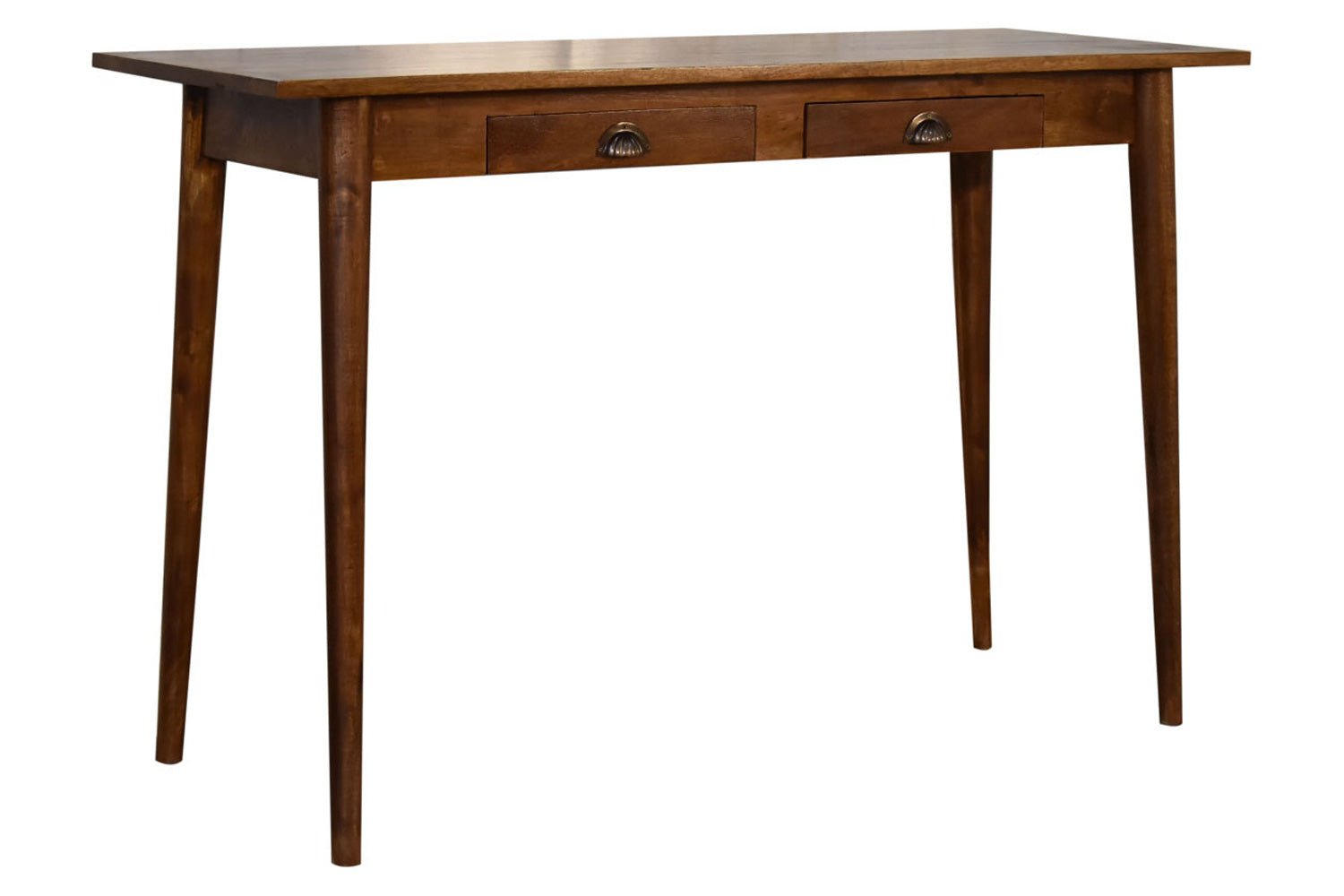 Artisan - Nordic Style Writing Desk with 2 Drawers in Chestnut