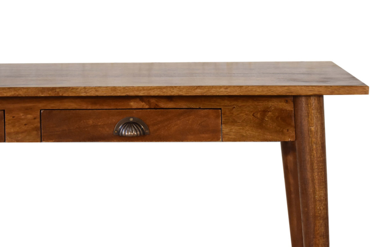 Artisan - Nordic Style Writing Desk with 2 Drawers in Chestnut