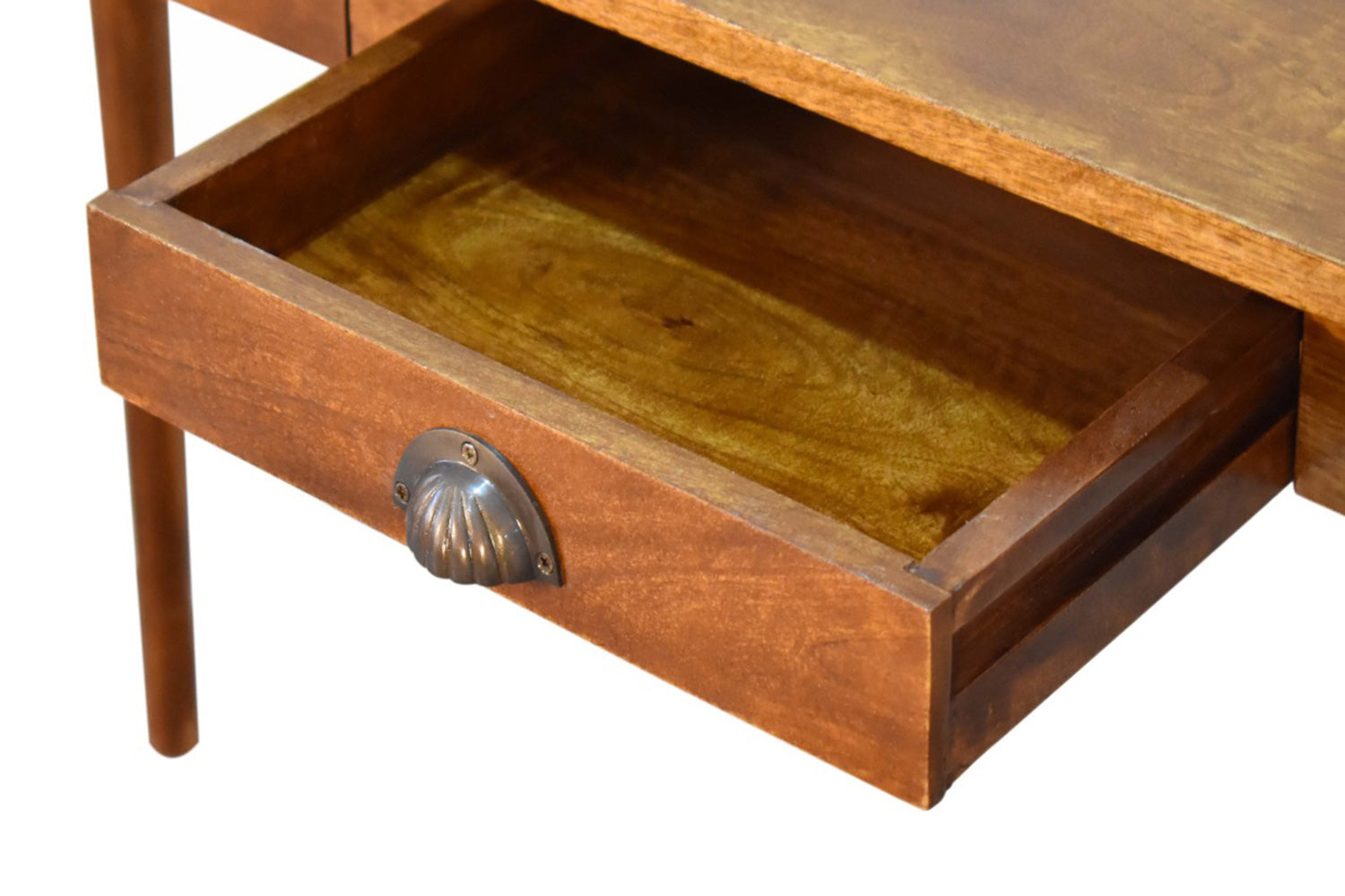 Artisan - Nordic Style Writing Desk with 2 Drawers in Chestnut