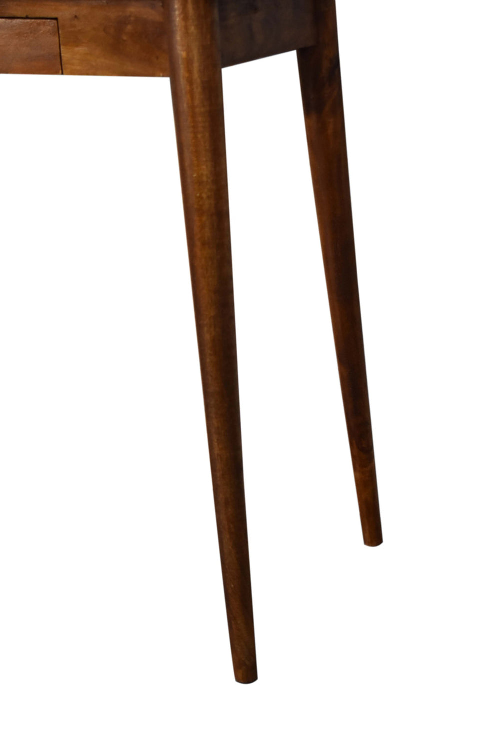 Artisan - Nordic Style Writing Desk with 2 Drawers in Chestnut