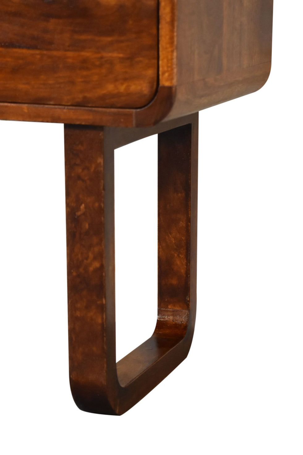 Artisan - U-Curved Bedside in Chestnut