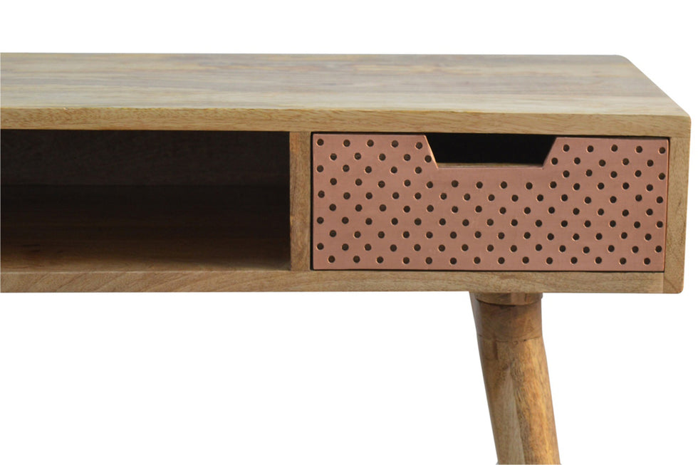 Artisan - Perforated Copper Writing Desk