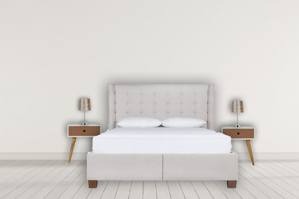 Artisan - Mocha & White Painted Bedside