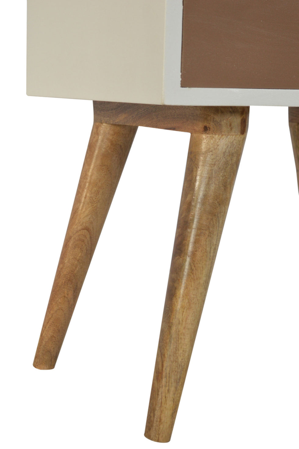 Artisan - Mocha & White Painted Bedside