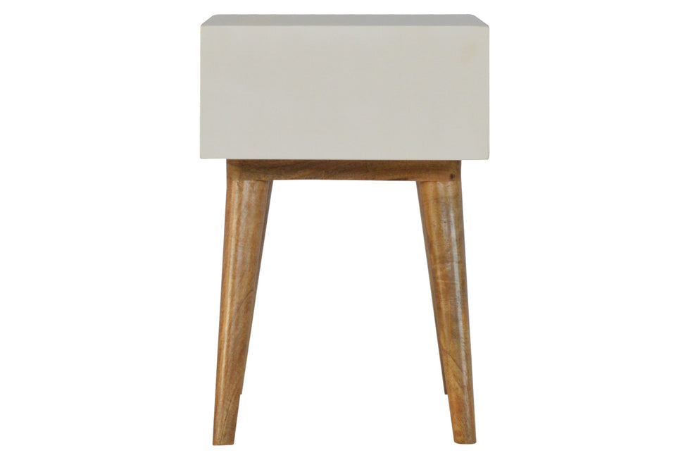 Artisan - Mocha & White Painted Bedside