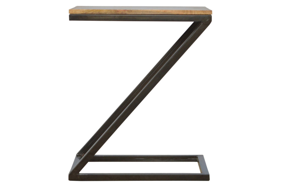 Artisan - Side Table with Iron Base