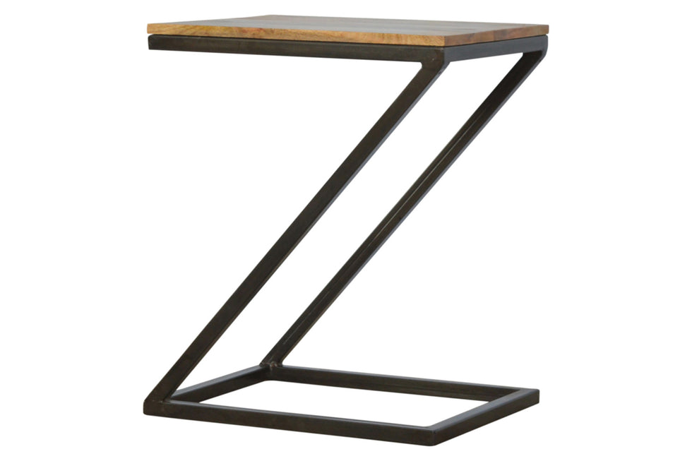 Artisan - Side Table with Iron Base