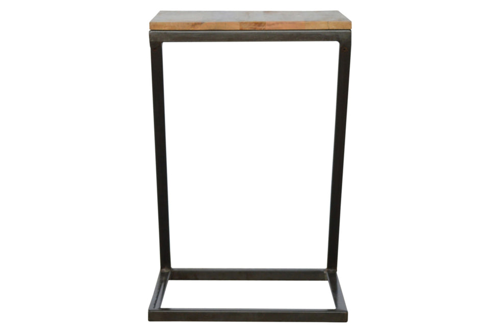 Artisan - Side Table with Iron Base