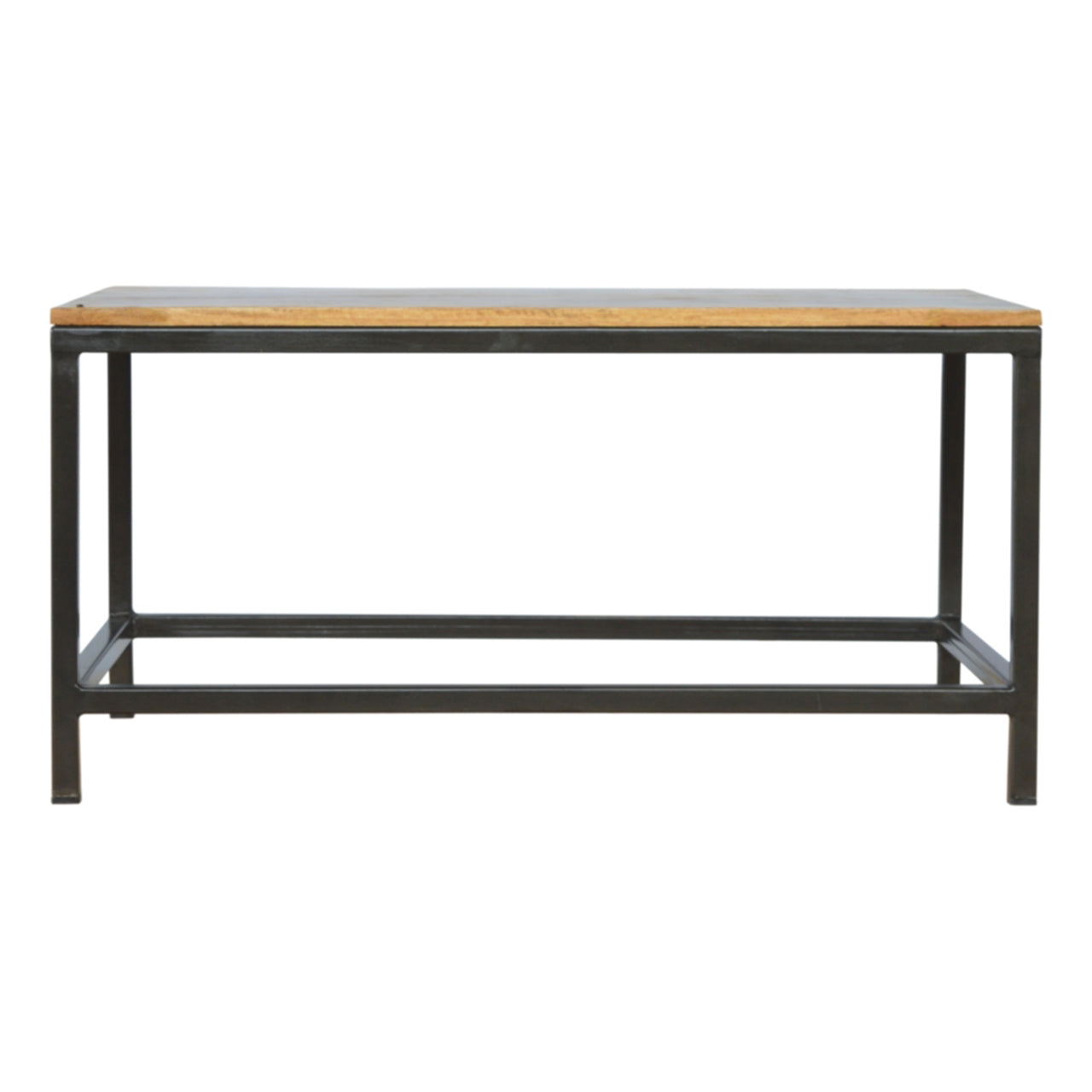 Artisan - Rectangular Coffee Table with Iron Base