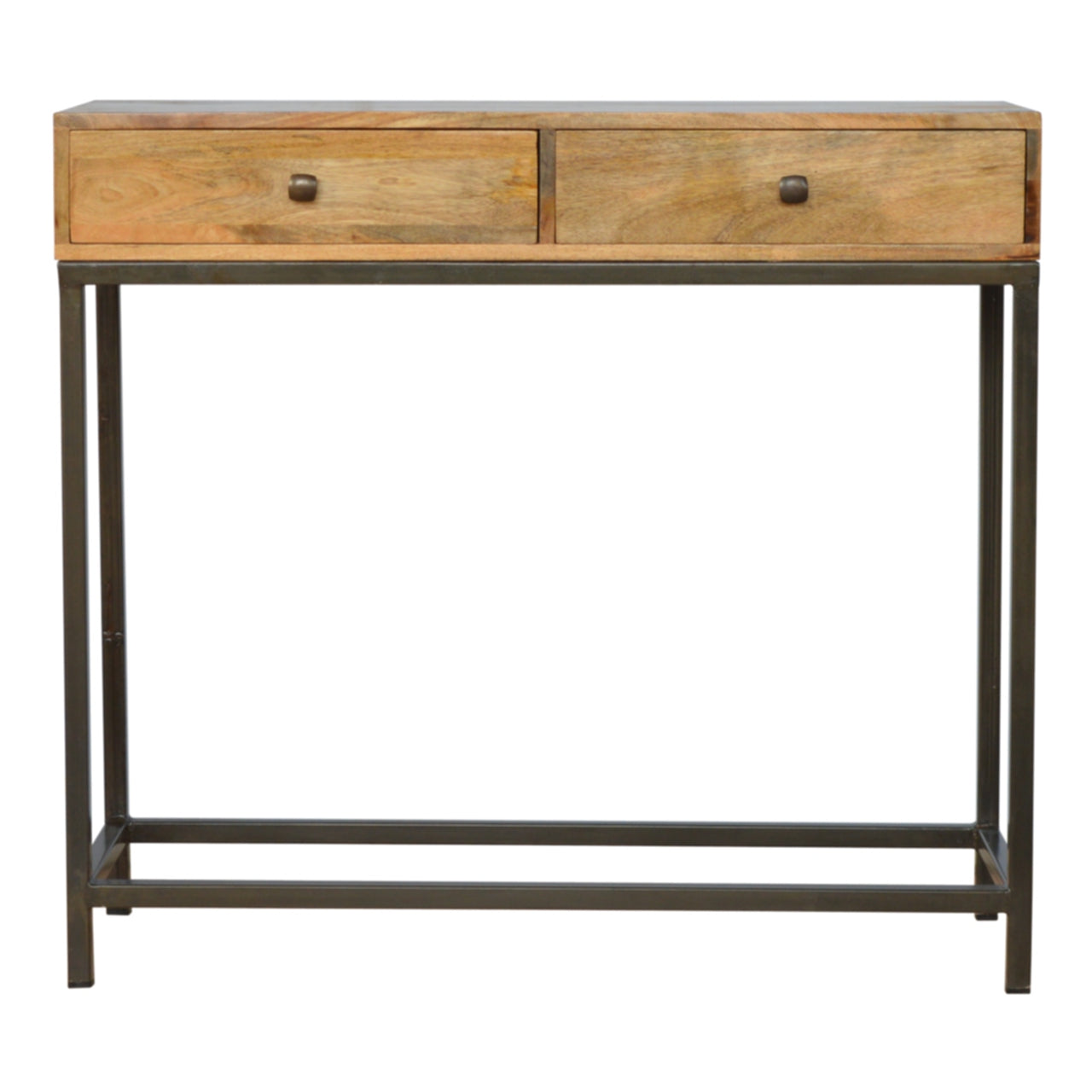 Artisan - Console Table with 2 Drawers in Iron