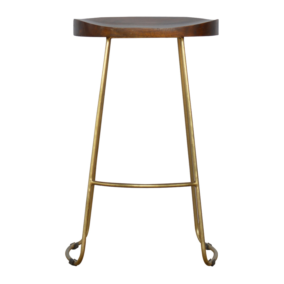 Artisan - Bar Stool in Gold, Iron