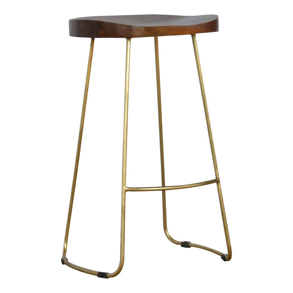 Artisan - Bar Stool in Gold, Iron