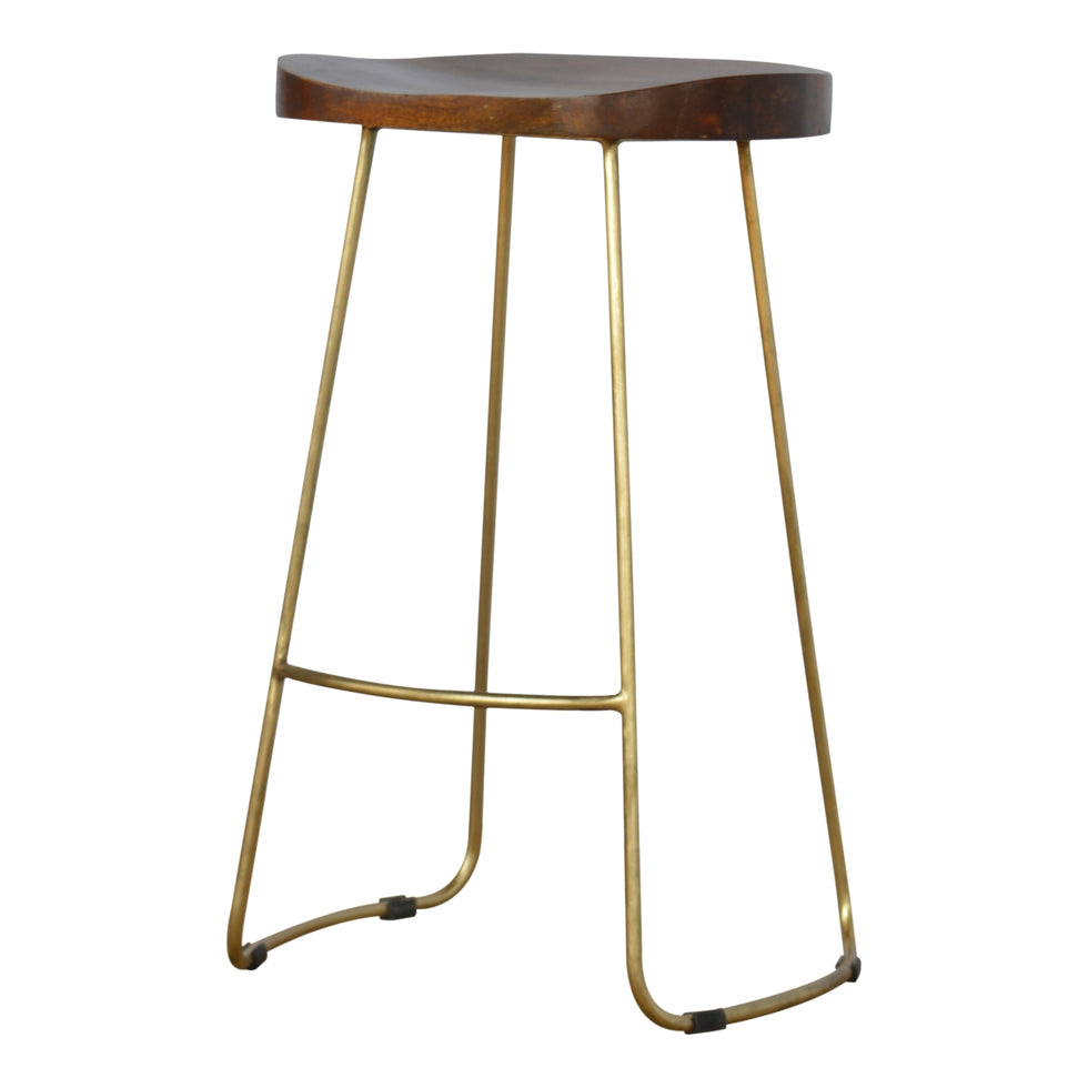Artisan - Bar Stool in Gold, Iron