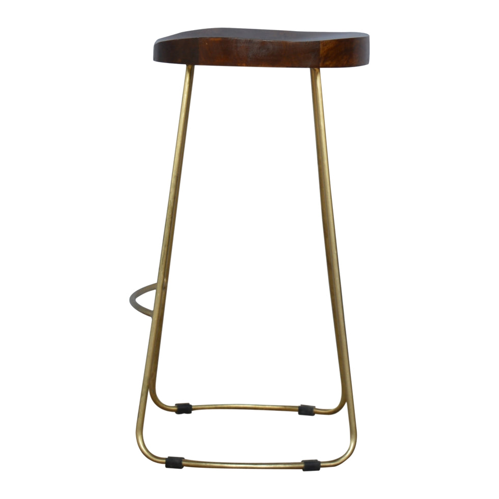 Artisan - Bar Stool in Gold, Iron