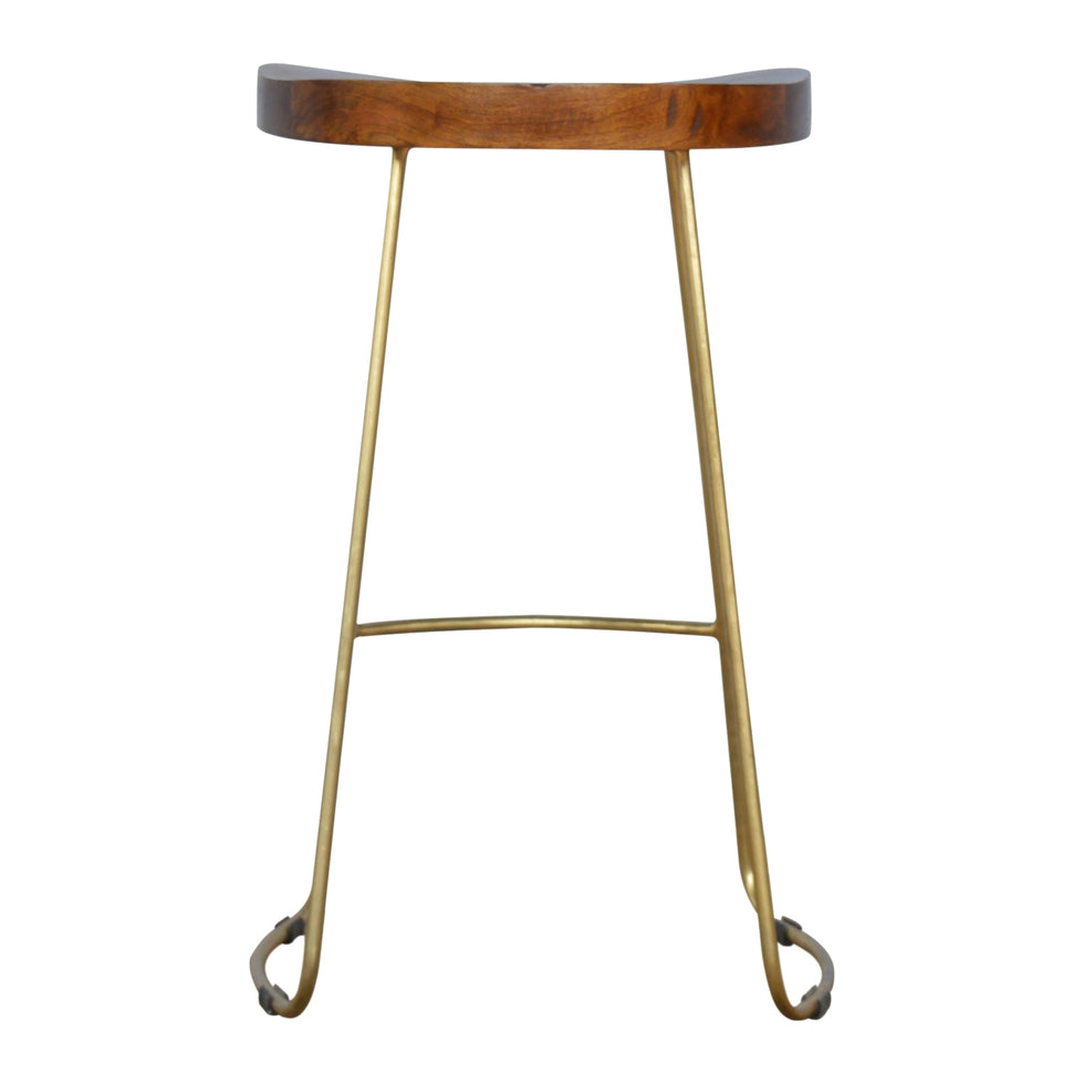 Artisan - Bar Stool in Gold, Iron