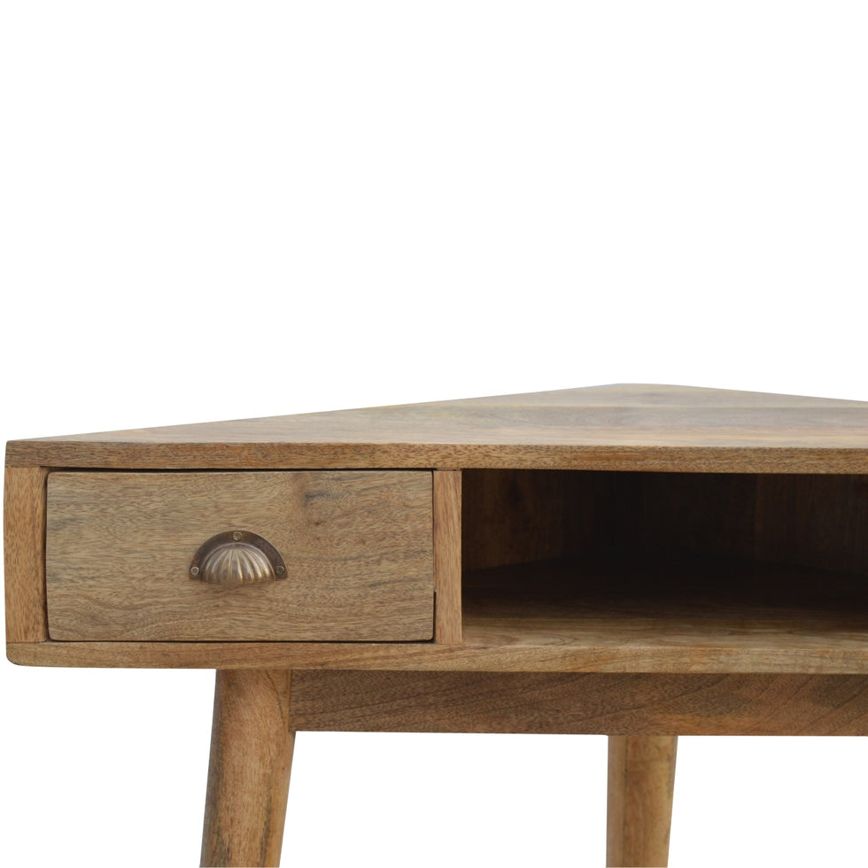 Artisan - Solid Corner Writing Desk in Wood