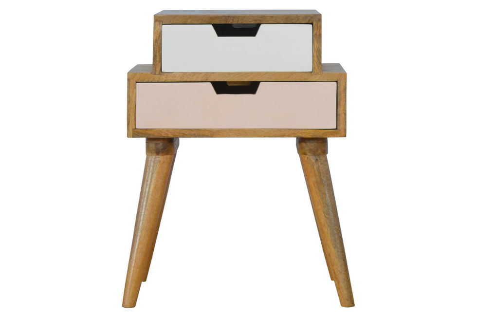Artisan - Blush Pink and White Multi Bedside