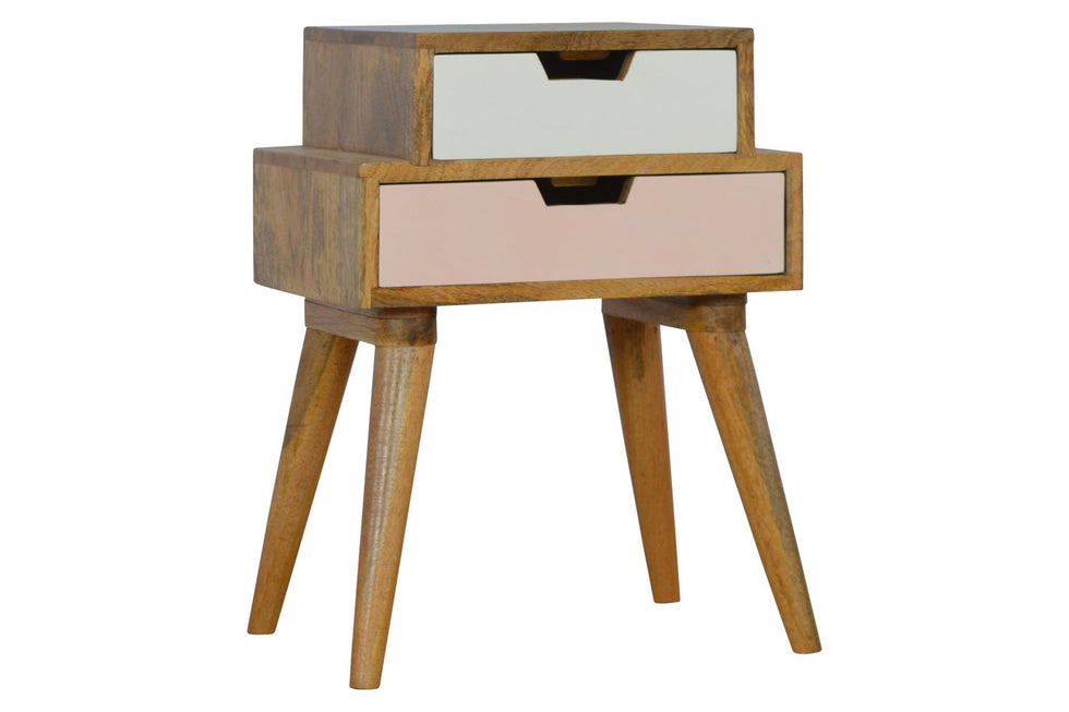 Artisan - Blush Pink and White Multi Bedside