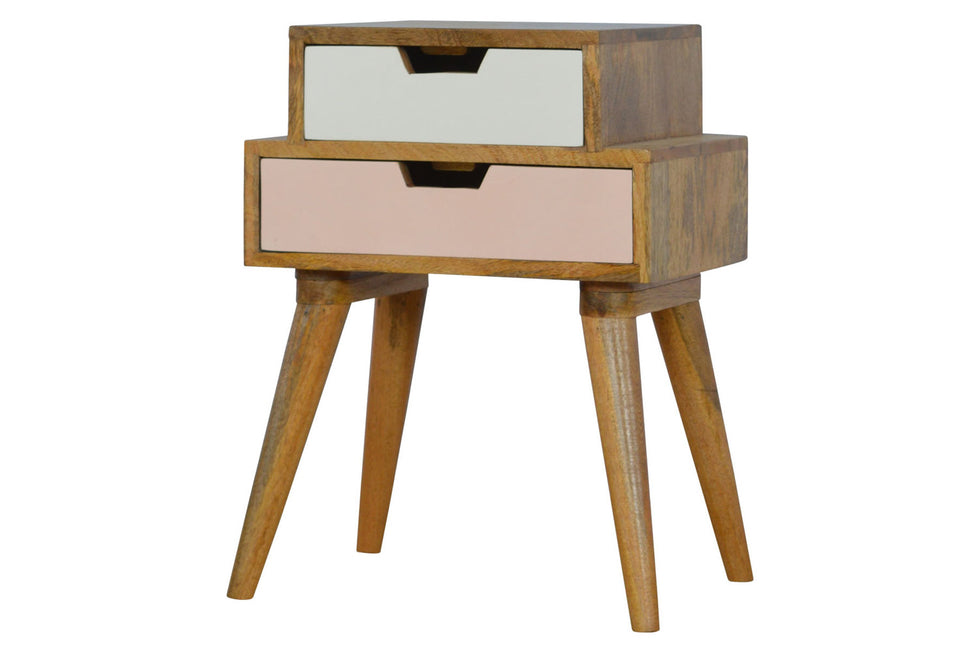 Artisan - Blush Pink and White Multi Bedside