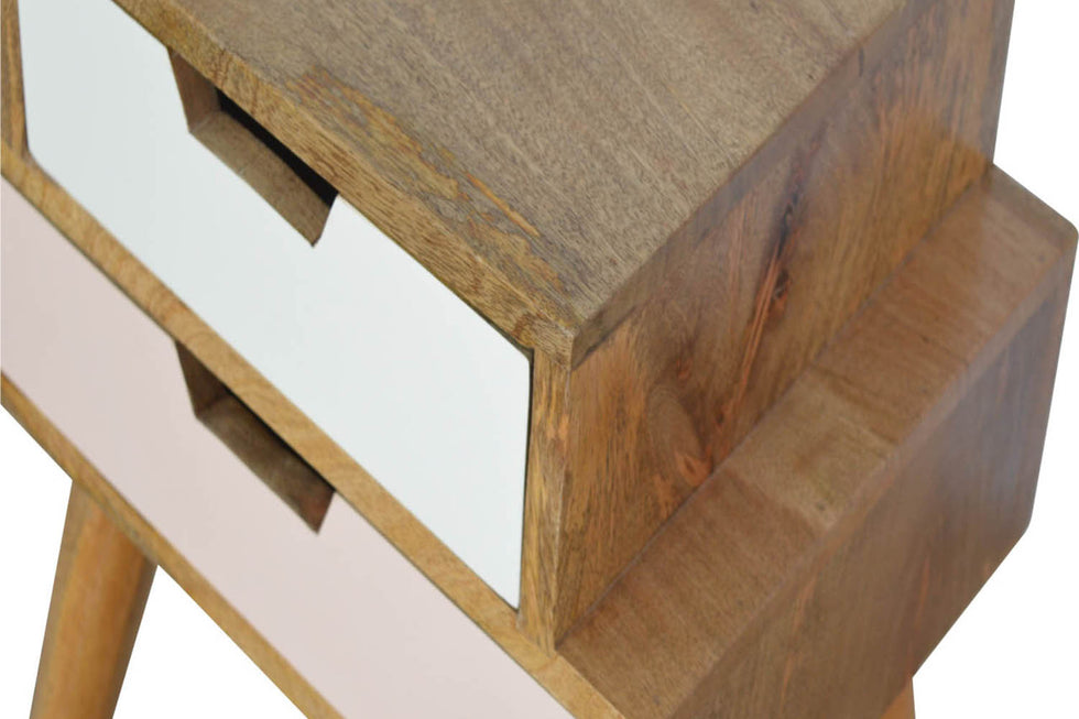 Artisan - Blush Pink and White Multi Bedside
