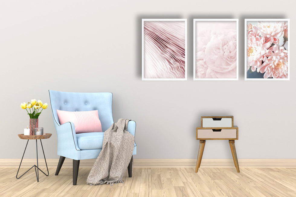 Artisan - Blush Pink and White Multi Bedside
