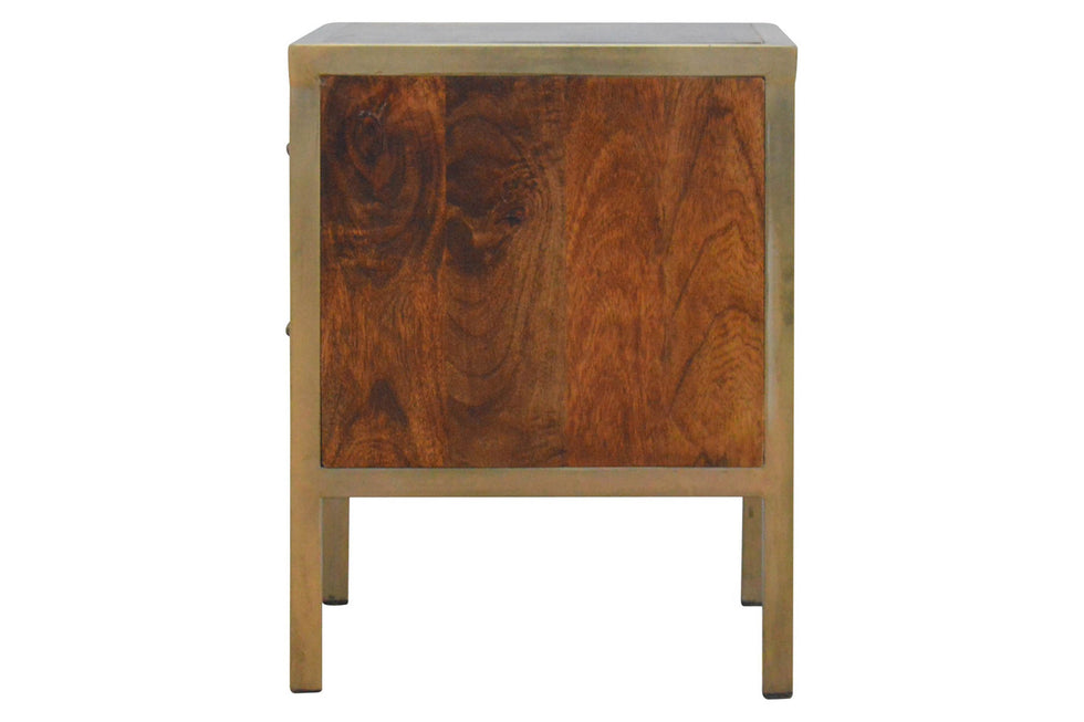 Artisan - Gold Iron Frame Bedside