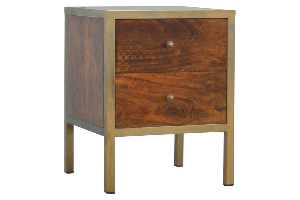 Artisan - Gold Iron Frame Bedside