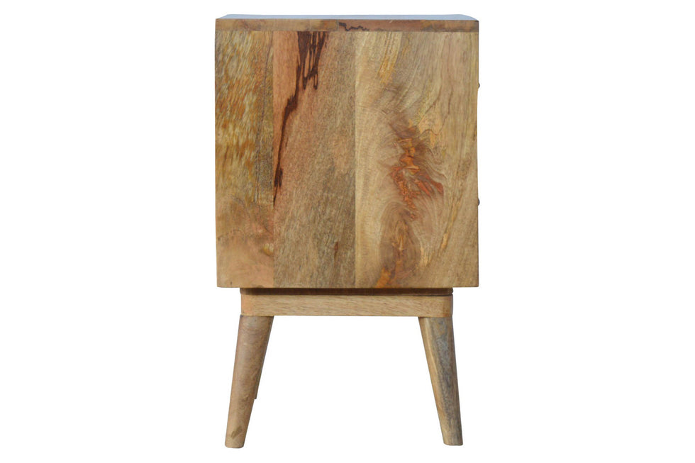 Artisan - Pineapple Carved 2 Drawer Bedside
