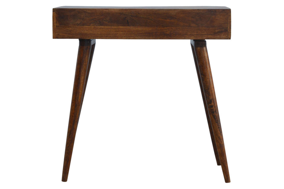 Artisan - Geometric Brass Inlay Console Table in 2 Drawers