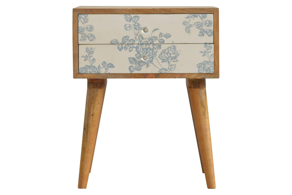 Artisan - Floral Screen Printed Bedside